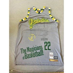 Harlem Globetrotters Curly Neal Platinum FUBU‎ Jersey Mens XL Gray Sleeveless.